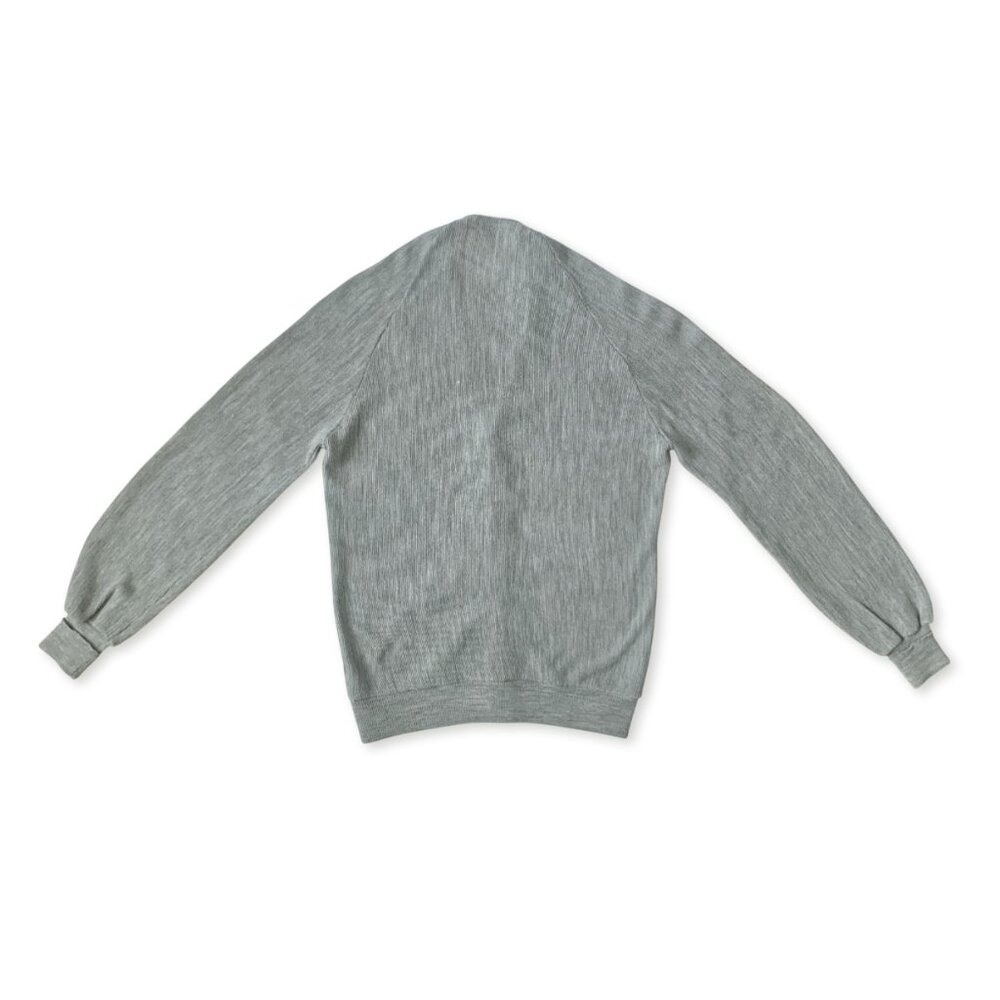 Vintage Arnold Palmer Cardigan Sweater Knit Grey Grandpa Minimalist Preppy 70s - Picture 2 of 11